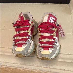 DC Pink and Gray Sneakers